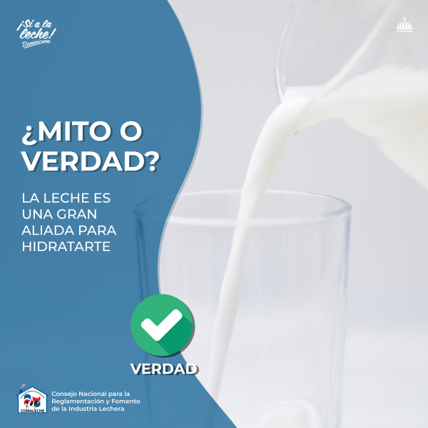 MITO O VERDAD: La leche es una gran aliada para hidratarte (VERDADERO)