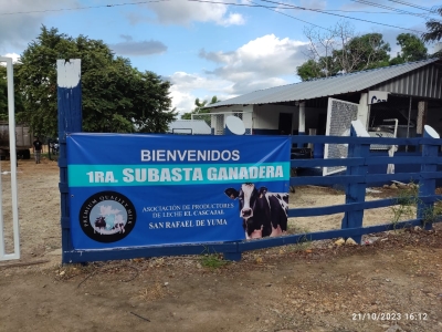 1era Subasta Ganadera organizada por la Asociación de Productores de Leche El Cascajal en San Rafael del Yuma, Higüey