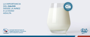 La importancia del calcio desde la niñez a la edad adulta
