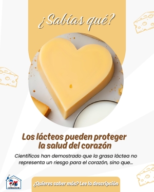 LOS LÁCTEOS PUEDEN PROTEGER LA SALUD DEL CORAZÓN